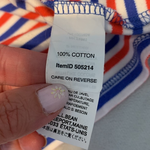 L.L. Bean Striped Shirt in Red, White, and Blue - Picture 6 of 7